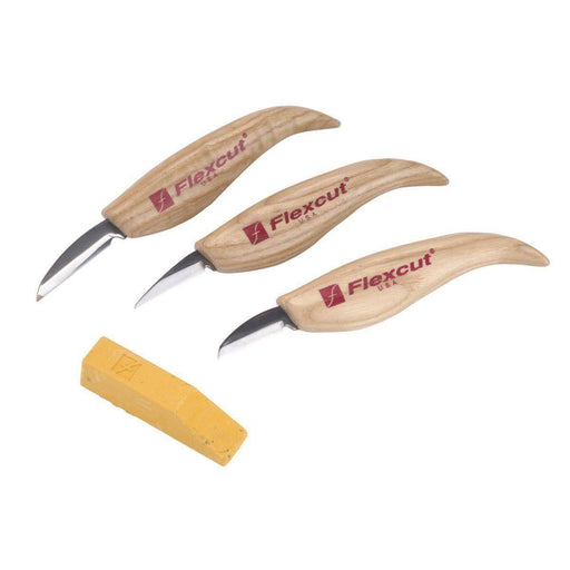 Flexcut 3-Knife Starter Set KN500 (USA) from NORTH RIVER OUTDOORS