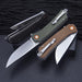 FreeTiger FT956 Flipper Folding Pocket Knife 3.346” D2 Blade Flax Fiber Handle from NORTH RIVER OUTDOORS