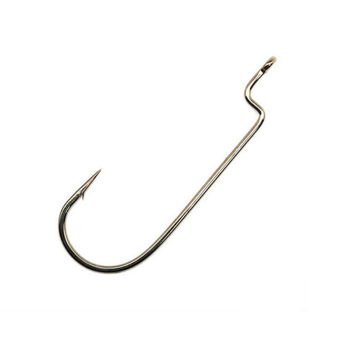 Gamakatsu Offset Shank Round Bend Hook 4/0 5pk 54414 from NORTH RIVER OUTDOORS