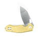 GiantMouse ACE Biblio Brass Folding Knife - NORTH RIVER OUTDOORS
