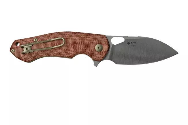 GiantMouse ACE Biblio Red Canvas Satin Folding Knife - NORTH RIVER OUTDOORS