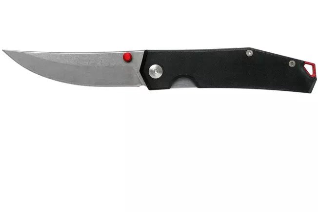 GiantMouse ACE Clyde Folding Knife 3" N690 Satin Blade, Black Aluminum Handles from NORTH RIVER OUTDOORS