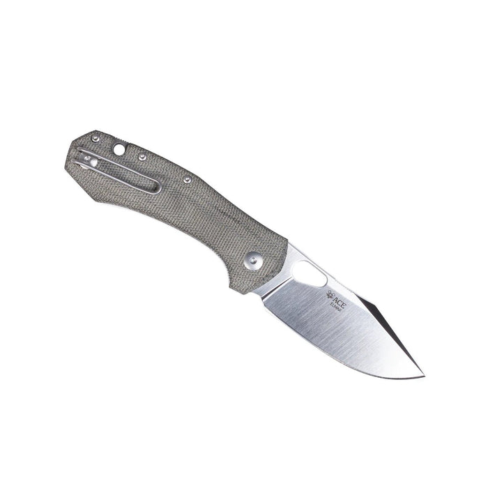GiantMouse ACE Grand Green Canvas Folding Knife from NORTH RIVER OUTDOORS