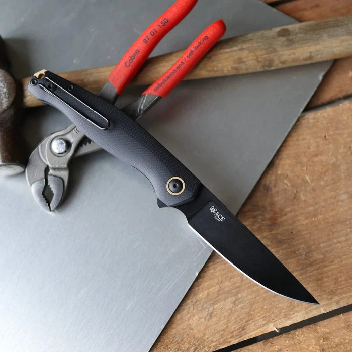 GiantMouse ACE Sonoma V2 Blackout Folding Knife from NORTH RIVER OUTDOORS