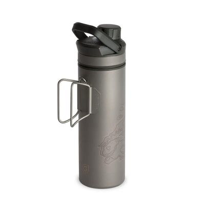 Grayl UltraPress Titanium Walter Filter & Purifier Bottle 16.9 fl. oz. - NORTH RIVER OUTDOORS