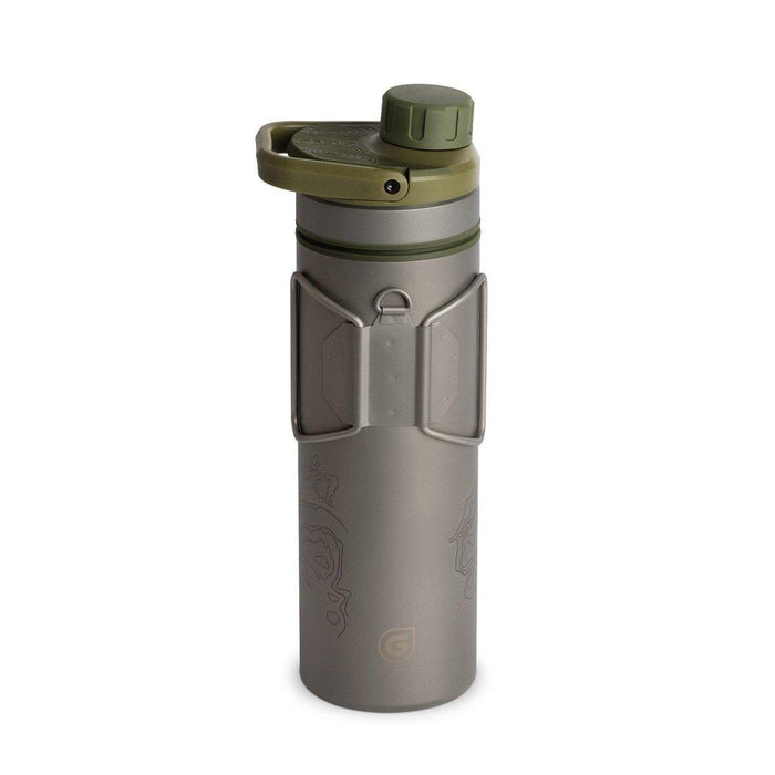 Grayl UltraPress Titanium Walter Filter & Purifier Bottle 16.9 fl. oz. from NORTH RIVER OUTDOORS