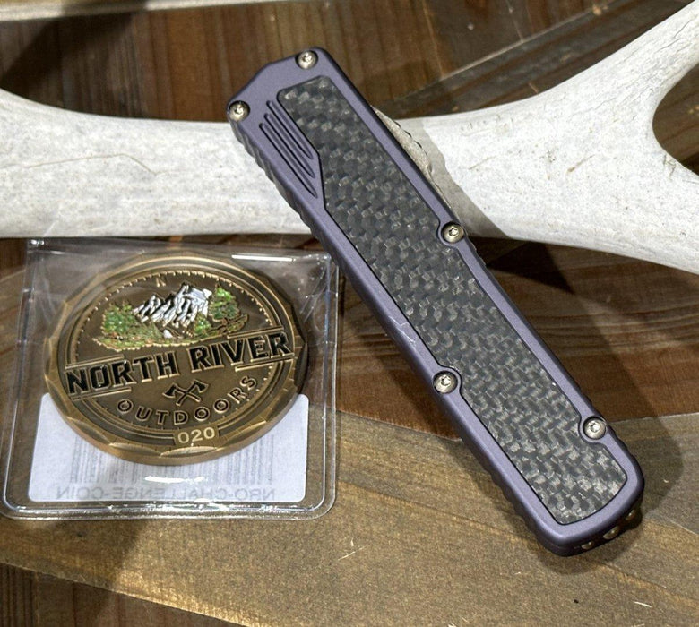 Guardian Tactical Custom Scout Bronze OTF Carbon Fiber Inlay (USA) Reese Weiland Hand Ground from NORTH RIVER OUTDOORS