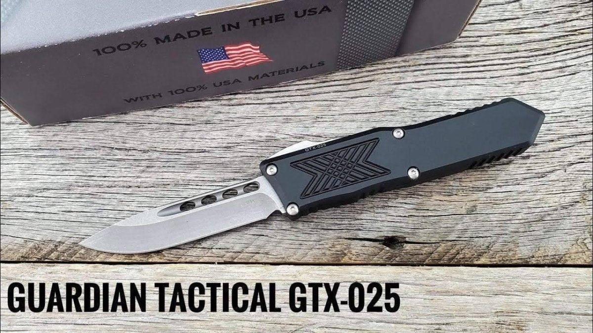 Guardian Tactical GTX-025 OTF Auto Knife (2.5" Stonewash) 12-3511 from NORTH RIVER OUTDOORS