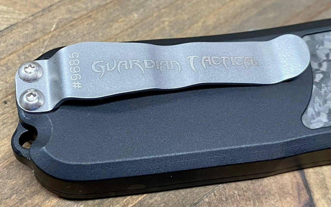 Guardian Tactical RECON-035 92231 Auto Knife Two Tone Double Edge Carbon Fiber from NORTH RIVER OUTDOORS