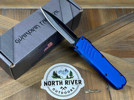 Guardian Tactical Recon-035  94131 D/E Auto Blue Black Tactical Knife (3.25") from NORTH RIVER OUTDOORS