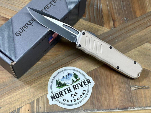 Guardian Tactical RECON-035 97211 Desert Tan Single Edge Two-Tone Black Blade from NORTH RIVER OUTDOORS