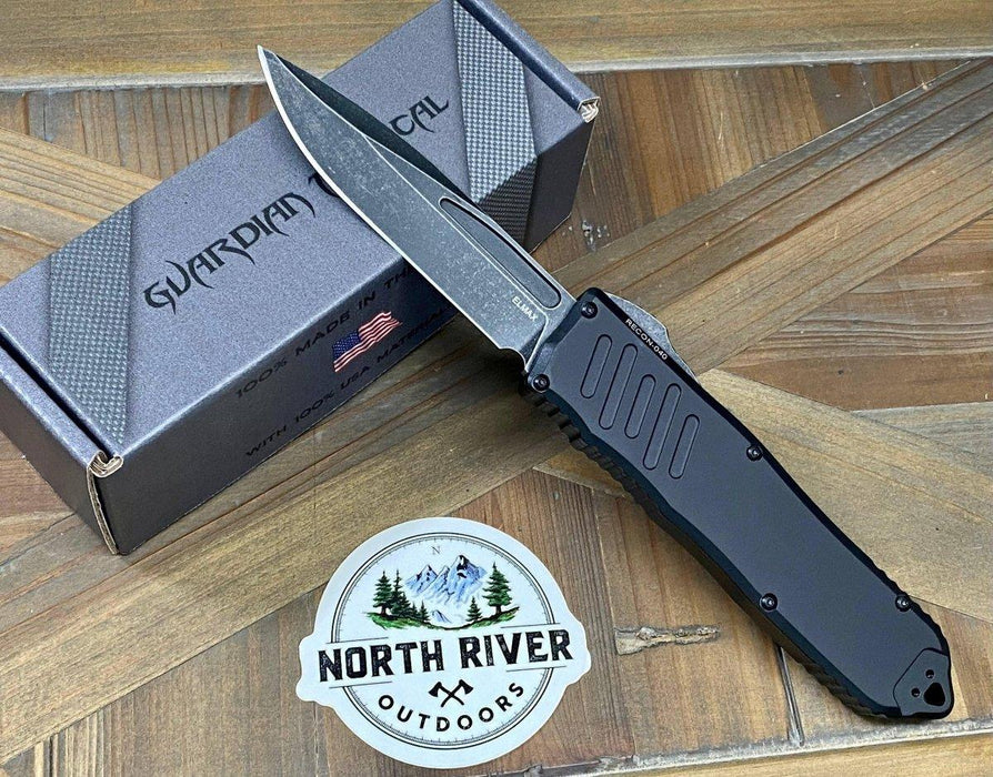 Guardian Tactical RECON-040 113611 Dark Stonewash S/E OTF Knife (3.75" SW) from NORTH RIVER OUTDOORS