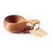 Handmade KUKSA Nordic Wooden Drinking Cup MADE in Lapland  BIRCH - No07 from NORTH RIVER OUTDOORS