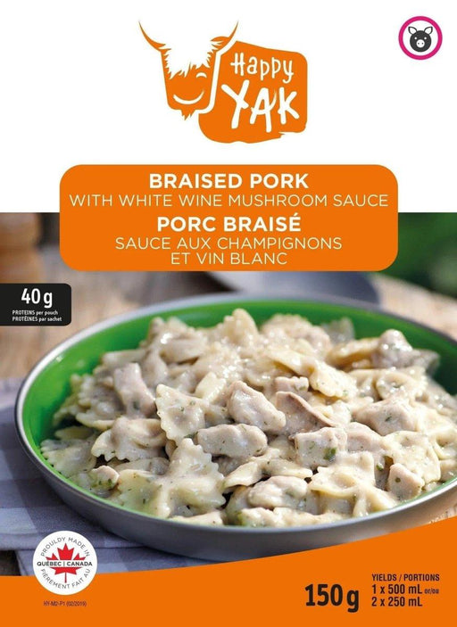 Happy Yak Braised Pork with White Wine Mushroom Sauce - NORTH RIVER OUTDOORS