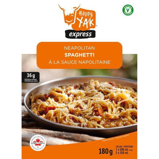 Happy Yak Spaghetti w/ Neapolitan Sauce (1 Serving) - NORTH RIVER OUTDOORS
