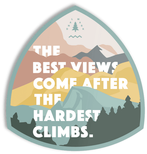 Hardest Climb Sticker from NORTH RIVER OUTDOORS