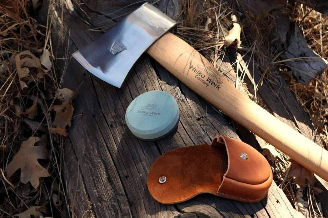 Helko Sharpening Stone Leather Pouch - Made in USA - NORTH RIVER OUTDOORS