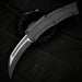 Heretic Knives Roc OTF Auto Knife 3.2" MagnaCut Two Tone Black Hawkbill Blade - NORTH RIVER OUTDOORS