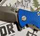 Hinderer Eklipse Harpoon Spanto Battle Blue Knife Stonewash G10 from NORTH RIVER OUTDOORS