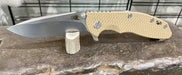 Hinderer XM-18 3.5″ Recurve Stonewash FDE G10 from NORTH RIVER OUTDOORS