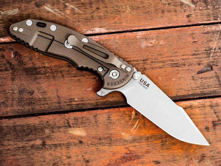 Hinderer XM-18 3.5" Skinny Harpoon Spanto Bronze Black G10 from NORTH RIVER OUTDOORS