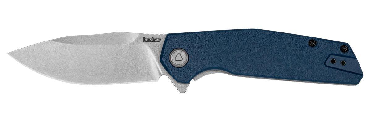 Kershaw 2036 Lucid Assisted Flipper Knife 3.2" Stonewashed Blue Stainless Steel Handle Frame Lock from NORTH RIVER OUTDOORS