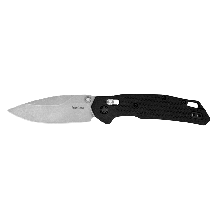 Kershaw 2037 Heist DuraLock Folding Knife 3.2" D2 Stonewashed Clip Point Black Nylon Handles - NORTH RIVER OUTDOORS