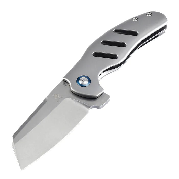 Kizer Sheepdog Knives Chris Conaway C01C Folding Knife 3.3" S35VN Sheepsfoot Titanium - NORTH RIVER OUTDOORS