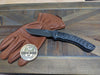 Marfione Custom Amphibian RAM-LOK DLC Diamondwash M390 Knife Carbon Fiber w/ DLC Two Tone Accents from NORTH RIVER OUTDOORS