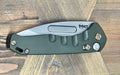 Medford Praetorian Swift Auto Folding Knife Hunter Green 3.3" S35VN Drop Point Ti Bronze Hardware from NORTH RIVER OUTDOORS