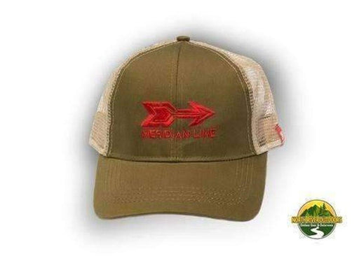 Meridian Line Logo Red Arrow Hat - NORTH RIVER OUTDOORS