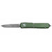 Microtech 121-10OD Ultratech Auto S/E Knife 3.46" Stonewashed Plain Blade, OD Handles from NORTH RIVER OUTDOORS