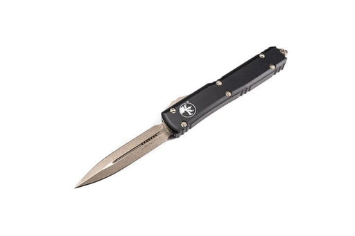 Microtech 122-13 Ultratech Auto OTF Knife 3.46" Bronze Double Edge Black Handles - NORTH RIVER OUTDOORS