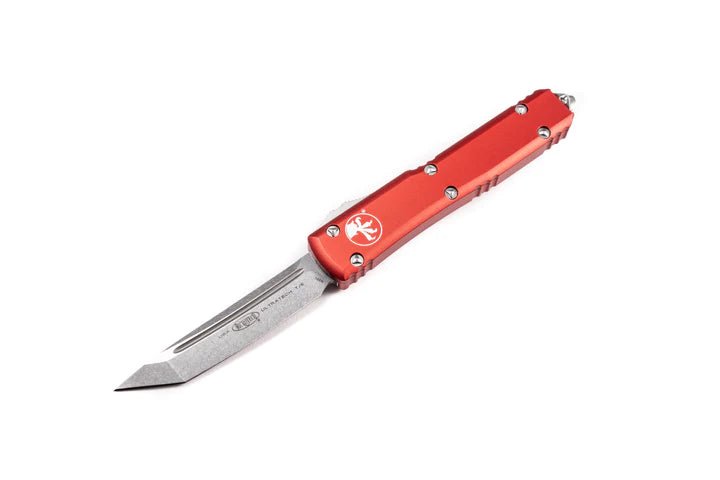 Microtech 123-10 RD Red Ultratech Auto OTF Knife 3.46" Tanto from NORTH RIVER OUTDOORS