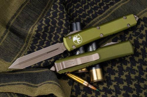 Microtech 223-13APOD Ultratech Spartan Apocalypse Bronze OD Green from NORTH RIVER OUTDOORS