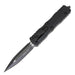 Microtech 225-1T Dirac Tactical Auto OTF Knife 2.92" Black Double Edge Blade Handles (USA) from NORTH RIVER OUTDOORS