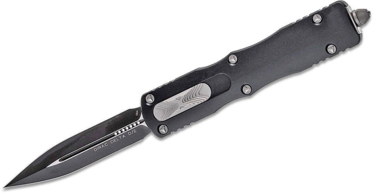 Microtech 227-1 Dirac Delta D/E - Black Handle - Black Blade from NORTH RIVER OUTDOORS