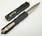 Microtech 227-15 Dirac Delta D/E Bronze Full Serrated Black Handle (USA) from NORTH RIVER OUTDOORS