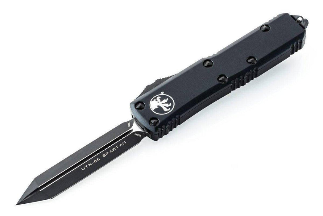 Microtech 230-1T UTX-85 Spartan Black Handle Black Blade - NORTH RIVER OUTDOORS