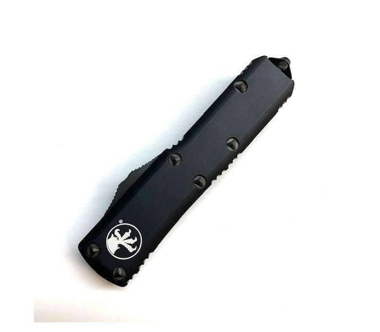Microtech 232-1DLCT UTX-85 D/E (Black Handle - Black DLC Blade) from NORTH RIVER OUTDOORS