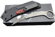 Microtech Bastinelli 215-10APS Feather Fixed Blade Knife 3" D2 Apocalyptic Blade Kydex Sheath from NORTH RIVER OUTDOORS