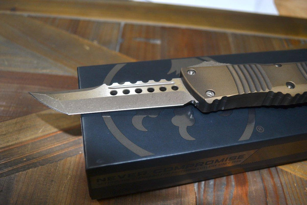 Microtech Combat Troodon 219-13APABS Hellhound Bronze Signature Series from NORTH RIVER OUTDOORS