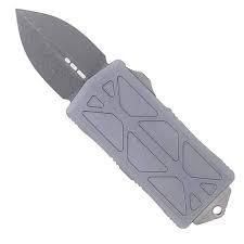 Microtech Exocet - Grey Handle - Apocalyptic Blade 157-10APGY from NORTH RIVER OUTDOORS