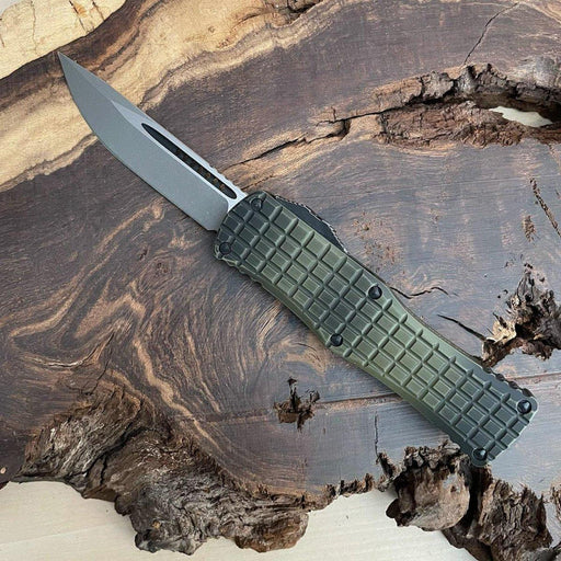 Microtech Hera S/E Frag Grenade Green Apocalyptic Standard Signature Series 703-10APFRGS from NORTH RIVER OUTDOORS