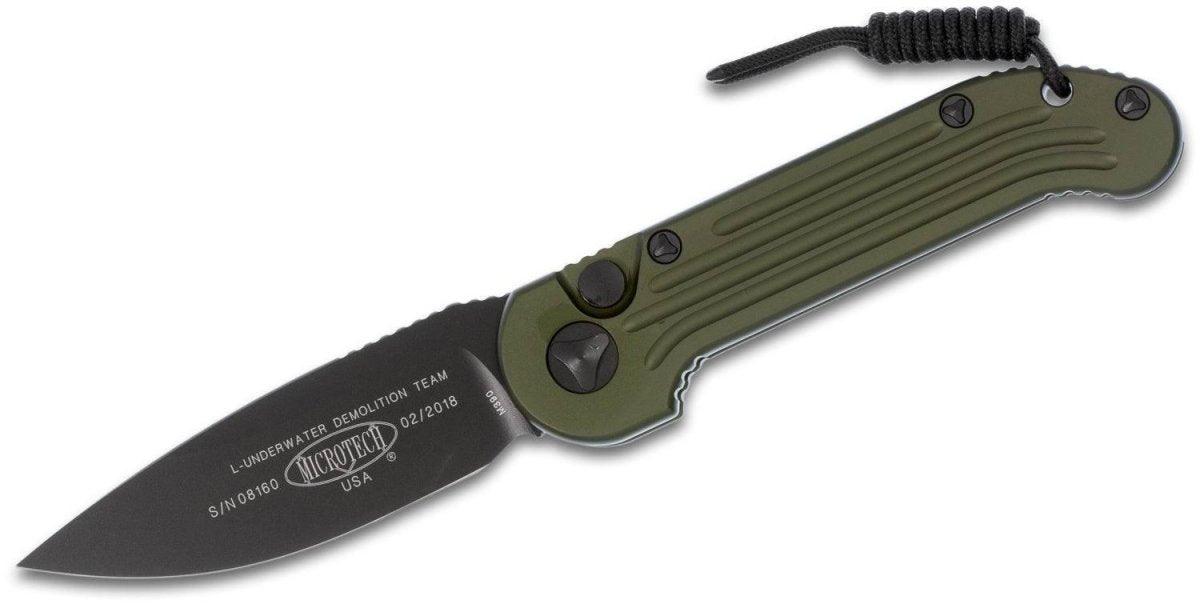 Microtech LUDT 135-1OD Auto Knife OD Black Blade (USA) from NORTH RIVER OUTDOORS