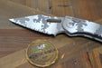 Microtech Stitch 169-3ACS Auto Arctic Camo Signature Series Fully Serrated from NORTH RIVER OUTDOORS