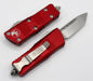 Microtech Troodon Mini 240-10RD Tanto Stonewash Red Handles - NORTH RIVER OUTDOORS