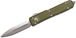 Microtech Ultratech 122-4 OD Auto OTF Knife 3.46" Satin D/E OD Handles - NORTH RIVER OUTDOORS