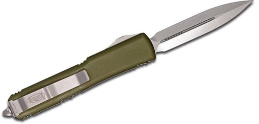 Microtech Ultratech 122-4 OD Auto OTF Knife 3.46" Satin D/E OD Handles from NORTH RIVER OUTDOORS