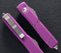 Microtech Ultratech D/E 122-6VI Satin Full Serrated Violet Knife from NORTH RIVER OUTDOORS